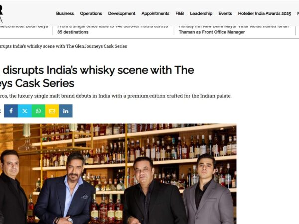 Ajay Devgn disrupts India’s whisky scene with The GlenJourneys Cask Series, a luxury single malt scotch whisky in India