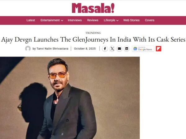 Ajay Devgn launches The GlenJourneys Cask Series in India, introducing a luxury single malt scotch whisky